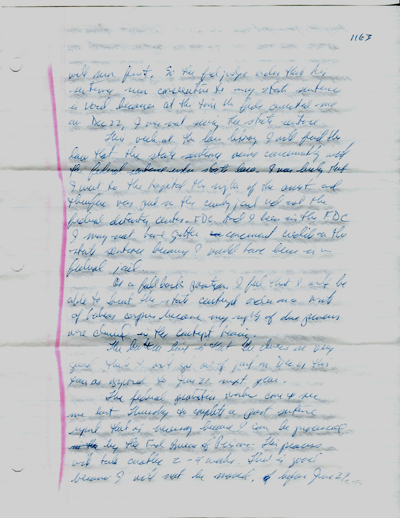 Dr John WorldPeace 2008 Prison Journal